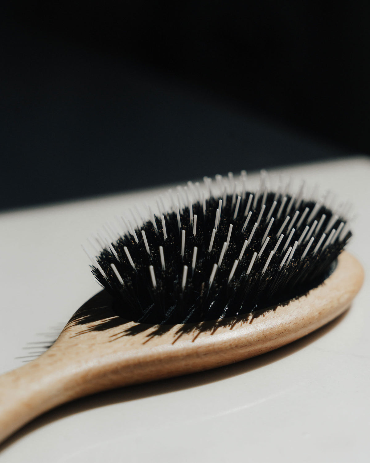 Hair Care Brush, Makroaufnahme der Borsten