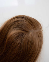 Lace Closure, Makroaufnahme des Ansatzbereichs – Chestnut Brown