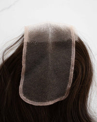 Lace Closure, Nahaufnahme der Spitzenbasis von vorne – Dark Cookie