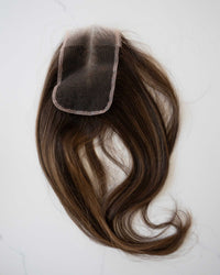 Lace Closure, Nahaufnahme der Spitzenbasis von vorne – Mocha Velvet
