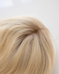 Lace Closure, Makroaufnahme des Ansatzbereichs – Vanilla Pearl Blonde