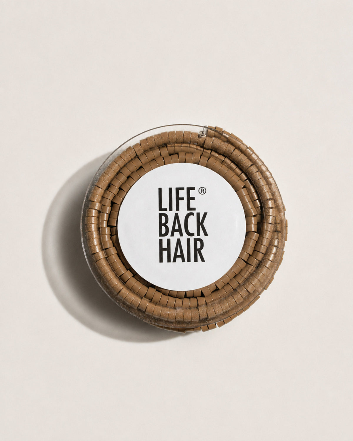 Micro-Ringe, Dose schräg von oben – Dark Blonde
