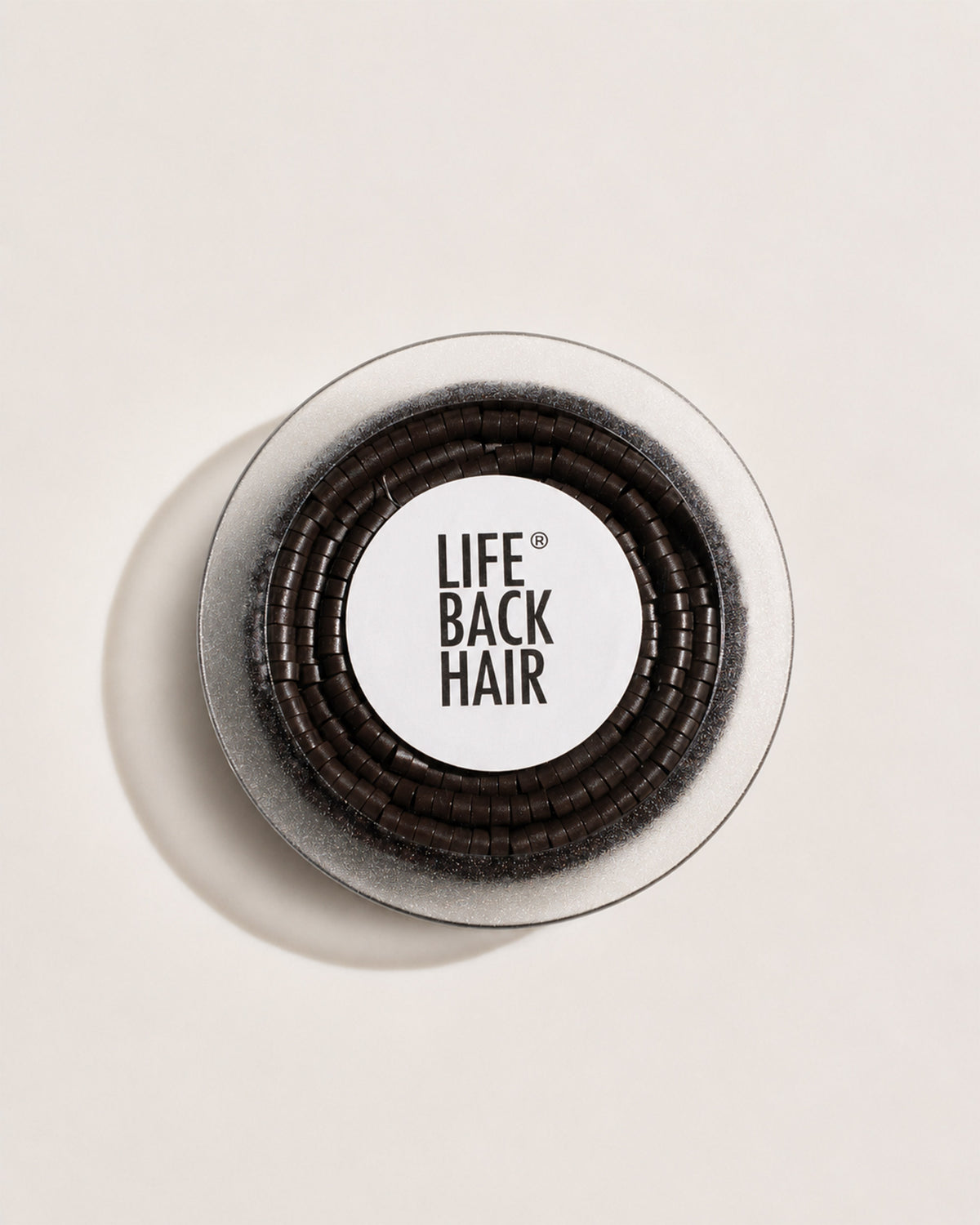 Micro-Ringe, Dose schräg von oben – Dark Brown