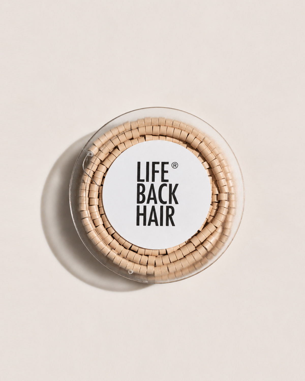 Micro-Ringe, Dose schräg von oben – Light Blonde