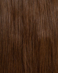 Premium Weft, Makroaufnahme der Farbstruktur – Chocolate Brown