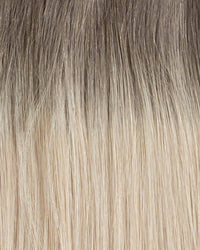 Premium Weft, Makroaufnahme der Farbstruktur – Pearl Ice Blonde