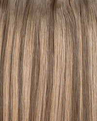 Premium Weft, Makroaufnahme der Farbstruktur – Toffee Truffle